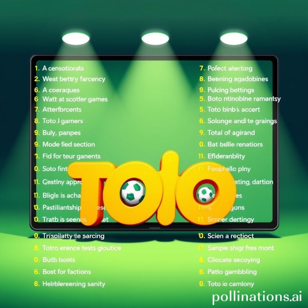 Daftar Topik Blog Tentang Situs Toto Bio